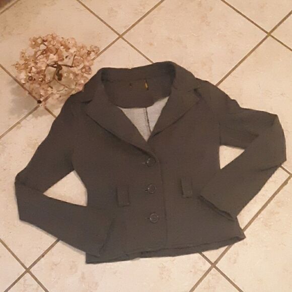 LAST CHANCE! RUE 21 CHARCOAL GREY JACKET BLAZER SM/PETITE - Picture 2 of 6